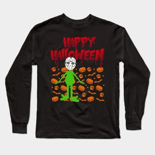 Happy Halloween Alien X Jason Long Sleeve T-Shirt